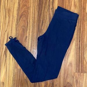 Old Navy Navy Leggings With Cut Out Details Womens Size Small